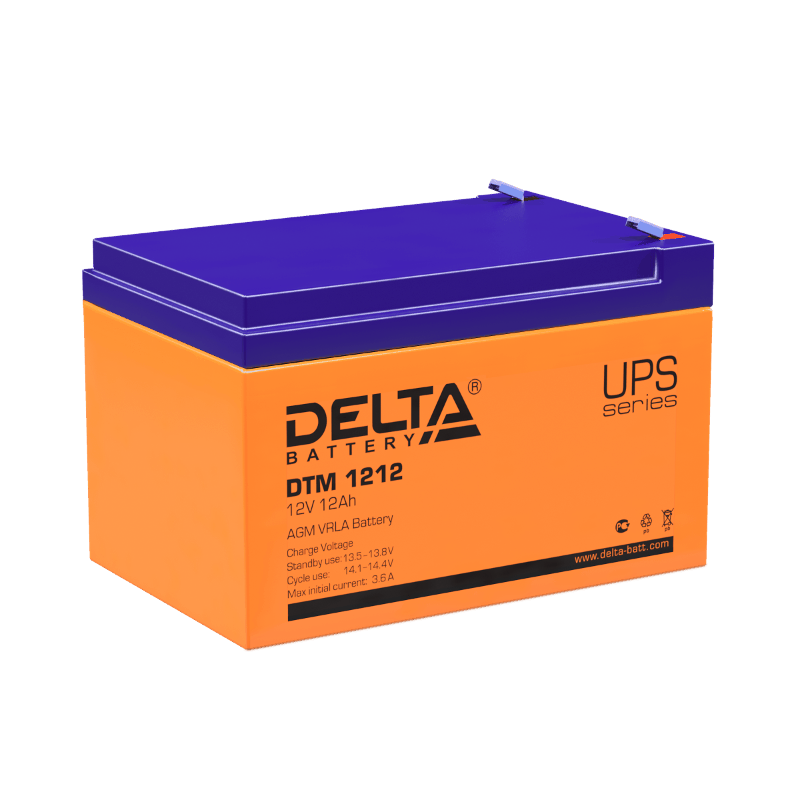 Акумуляторная батарея UPS серии DTM 1212  12В/12Ач